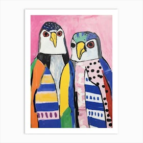 Colourful Kids Animal Art Falcon 2 Art Print