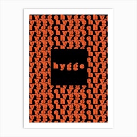 Hygge Orange Art Print
