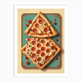 Lunch is pizza Art Print