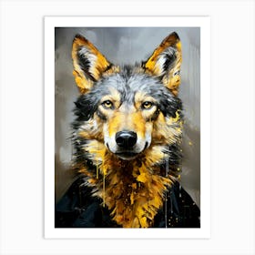 Wolf Painting 3 animal Art Print