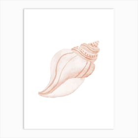 Pink Seashell 2 Art Print