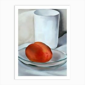 Georgia O'Keeffe - Peach and Glass, 1927 Art Print