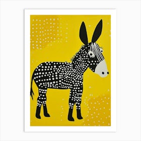 Yellow Donkey 2 Art Print