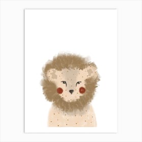 Dotty Lion Art Print