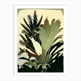 Staghorn Fern Rousseau Inspired Art Print