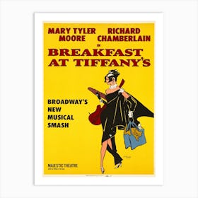 Breakfast At Tiffany’s Theatre Poster 1966 Art Print