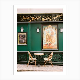 Montmartre Cafe Art Print