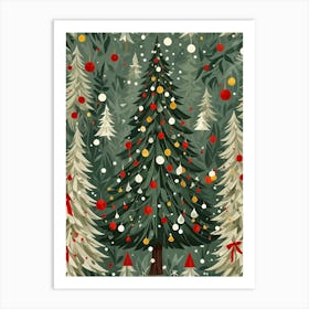 Christmas Trees Art Print