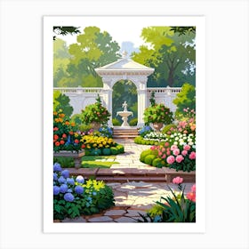 Garden Painting Art Print