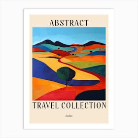 Abstract Travel Collection Poster Sudan 2 Art Print