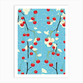 Cherries Illustration 1 Art Print