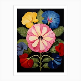 Petunia 3 Hilma Af Klint Inspired Flower Illustration Art Print