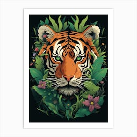 Tiger In The Jungle 6 Art Print