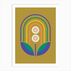 Rainbow Flower Art Print