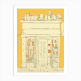 Rome The Book Nook Pastel Colours 1 Art Print