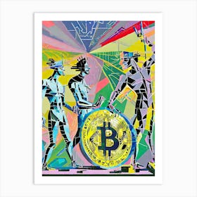 Bitcoin Art Art Print