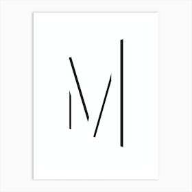 M by emerybloom Art Print