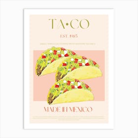 Taco Mid Century Art Print