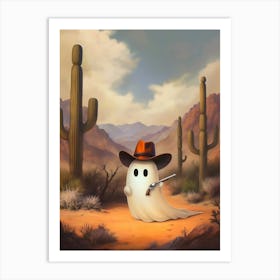 Ghost In The Desert Art Print