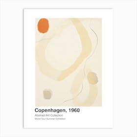 World Tour Exhibition, Abstract Art, Copenhagen, 1960 11 Art Print