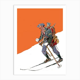 Skier On Skis Poster