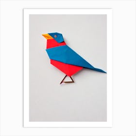 European 1 Robin Origami Bird Art Print