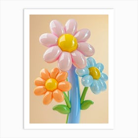 Dreamy Inflatable Flowers Daisy 3 Art Print