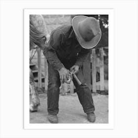 Untitled Photo, Possibly Related To Mormon Farmer Shoeing A Horse, Santa Clara, Utah By Russell Lee 2 Art Print