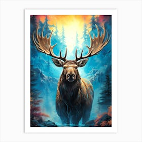 Moose Art Print