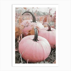 Pink Pumpkins 6 Art Print