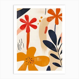 Abstract Floral Print 2 Art Print