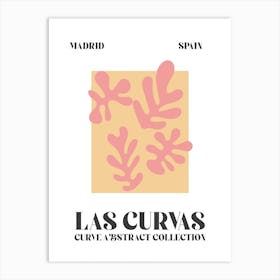 Abstract Shapes Matisse Pink Madrid Art Print