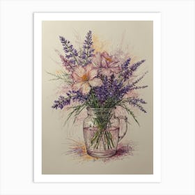 Flowers In A Vase 8 Art Print