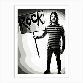Rock By Dave Grohl Art Print