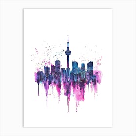 Auckland Skyline Art Print