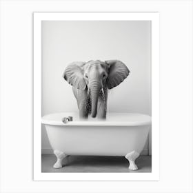 Elephant In The Bath Art Print