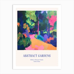 Colourful Gardens Bellevue Botanical Garden Usa 4 Blue Poster Art Print