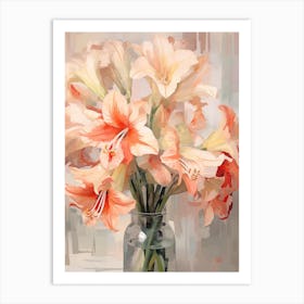 Amaryllis Flower Still Life Painting 1 Dreamy Art Print