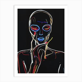 Alien Face 4 Art Print