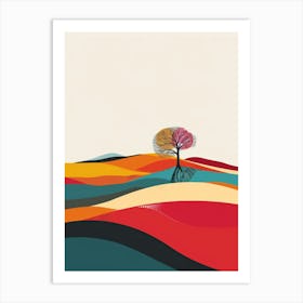 Tree In A Field 1 Art Print