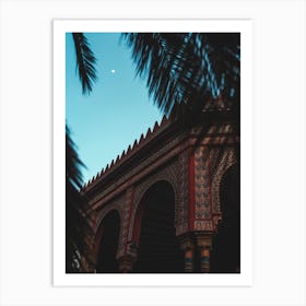 Palm Trees In The Kiosk Art Print