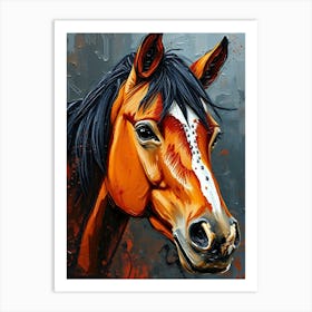 Horse Head Painting Art Print