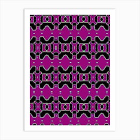 Purple Abstract Pattern Art Print