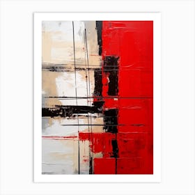 Mondrian Abstract Geometric Illustration 3 Art Print