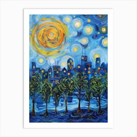 Starry Night 5 Art Print