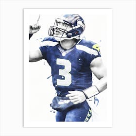 Russell Wilson Seattle 1 Art Print