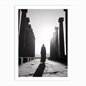 Luxor, Egypt, Black And White Photography 1 Art Print