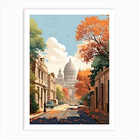 Cairo In Autumn Fall Travel Art 3 Art Print