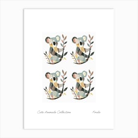 Cute Animals Collection Koala 4 Art Print