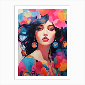 'Floral Girl' Art Print